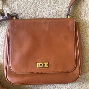 Fossil leather satchel